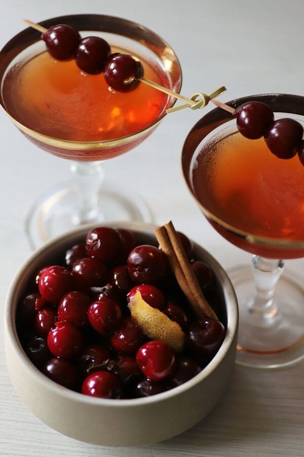 Delicious Homemade Cocktail Cherries Delicious Homemade Cocktail Cherries