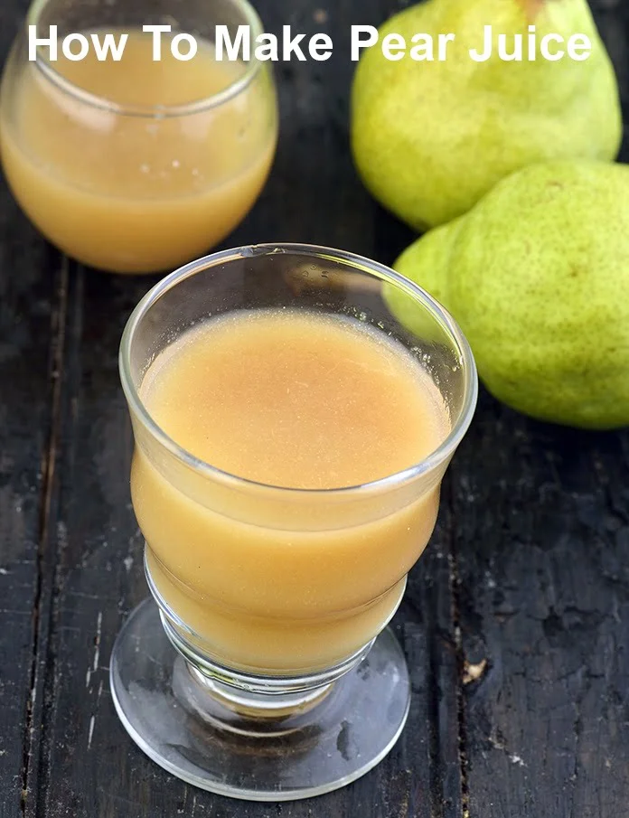Easy Homemade Pear Juice Recipe