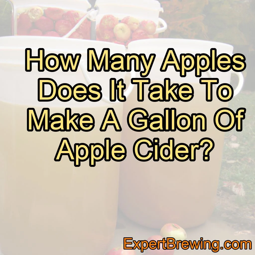 How Many Apples Does It Take To Make A Gallon Of Apple Juice