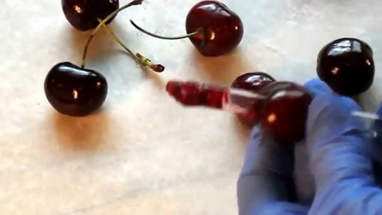 How To Pit Cherries With A Straw
