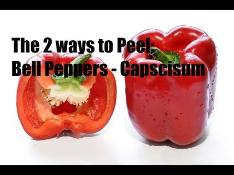 Quick and Easy Way to Peel Bell Peppers in the Microwave