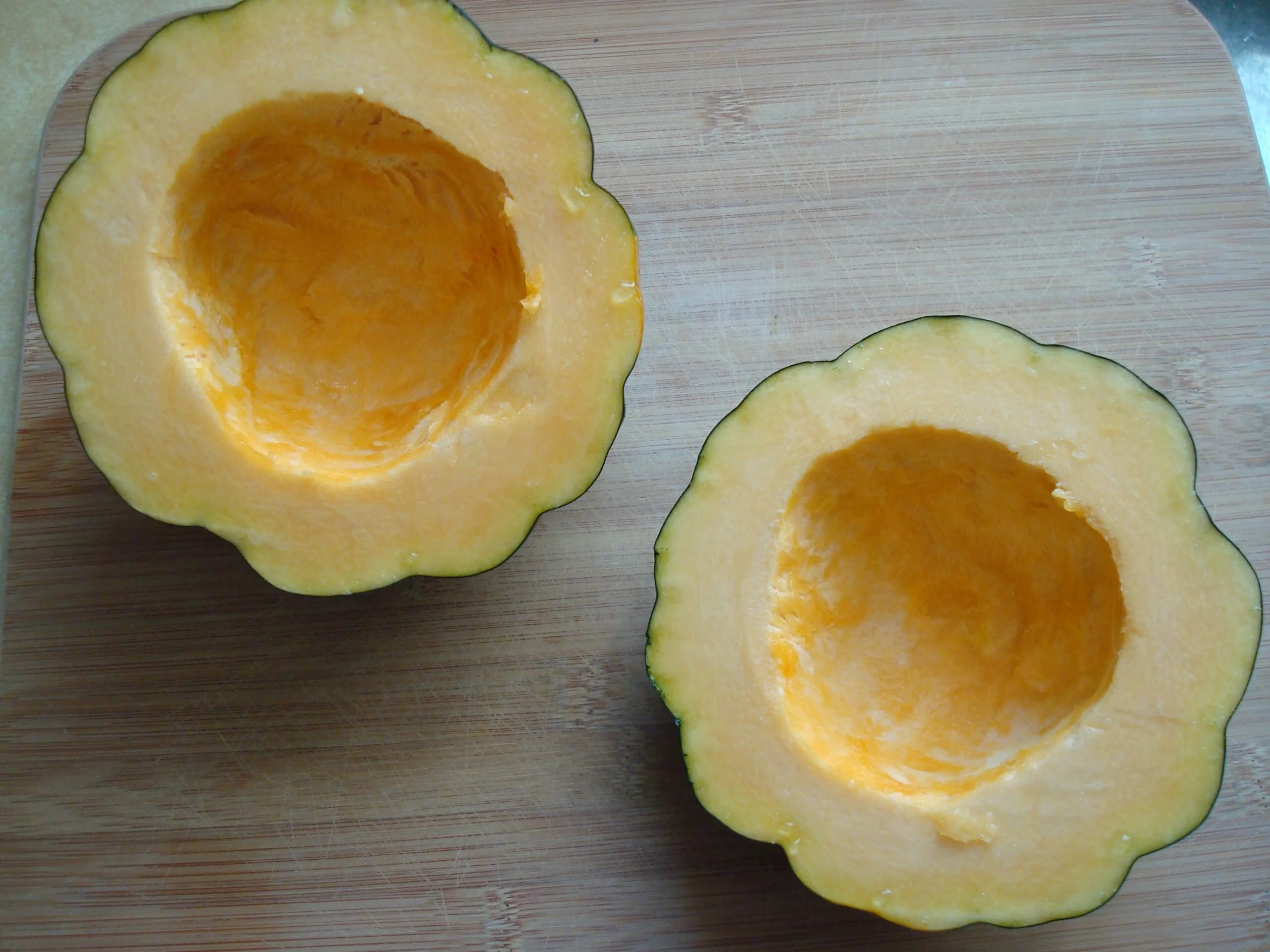 Why is my acorn squash white inside?
