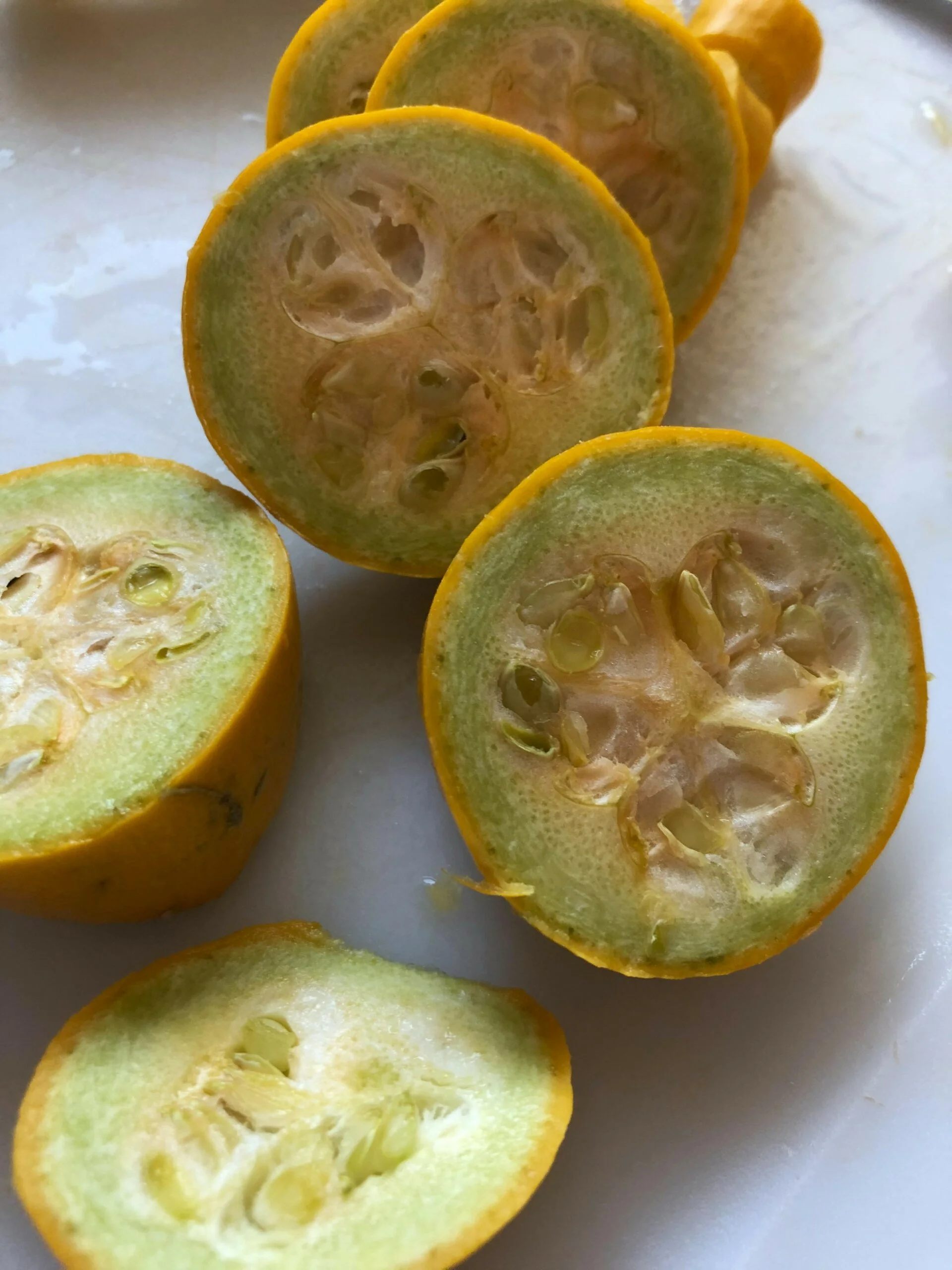 Why is my yellow squash green inside?